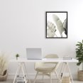thumbnail image 3 of Stupell Industries Tropical Muted Banana Leaves Black Floating Frame Canvas Art, 17 x 21, by Sisi and Seb, 3 of 7