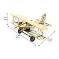 thumbnail image 2 of NUOLUX 1Pack Metal Ornaments Golden Airplane Model for Cafe Decor 11.5X7.3X3.9in, 2 of 8