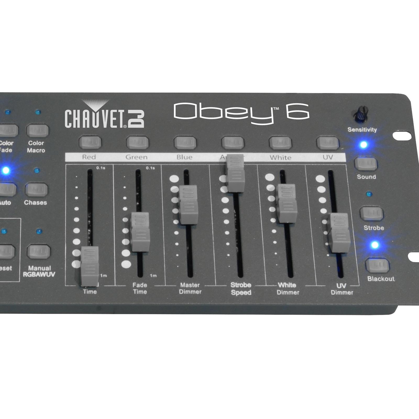 Chauvet Obey 6 DMX Controller & DMX Cables Bundle