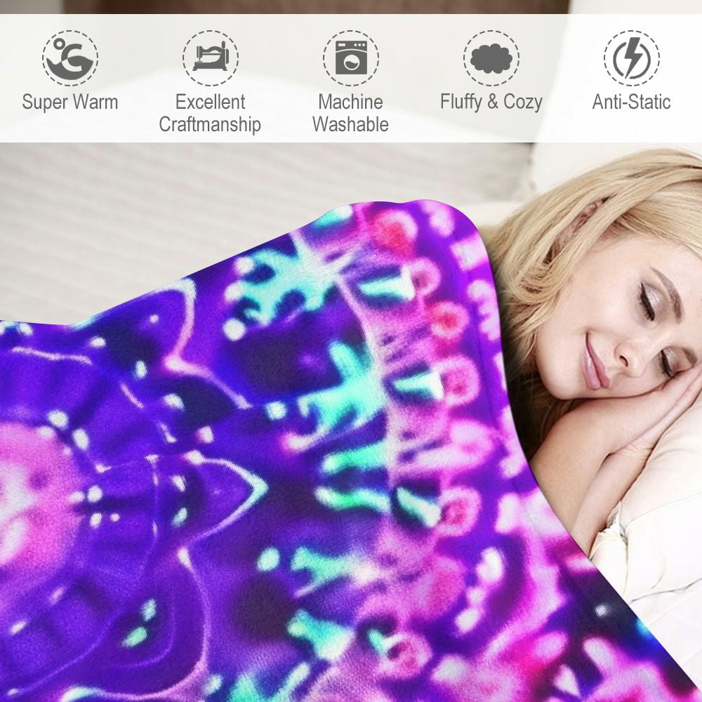PRATYUS Hologram Print Throw Blanket Gifts for Kids Boys Soft Warm Lightweight Cozy Blanket All Seasons Exquisite Gifts 50x60in