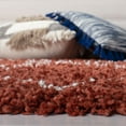 thumbnail image 5 of SAFAVIEH Pro Lux Emmeline Geometric Shag Area Rug, Rust/Creme, 3' x 5', 5 of 11