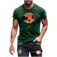 thumbnail image 5 of Hombres Pantalones Cortos de Manga Corta Impresa Casual Cuello Redondo Superior, Camisa de Moda para el Verano Y la Primavera, 5 of 8