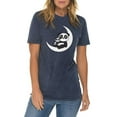 thumbnail image 3 of Plus Size Panda Moon Graphic Design Vintage Crewneck Tee - Vintage Denim 2XL, 3 of 4