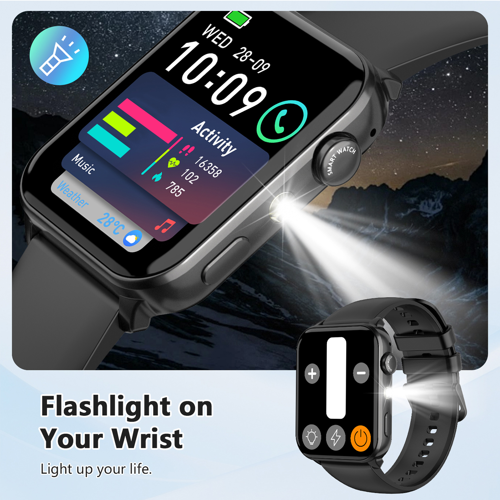 IOWODO 1.91" Smart Watch with Bluetooth Calling photo 2