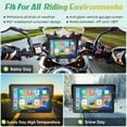 thumbnail image 4 of Carpuride W502 Pantalla Carplay Inalámbrica Pantalla de Motocicleta Impermeable Radio Moto, 4 of 8