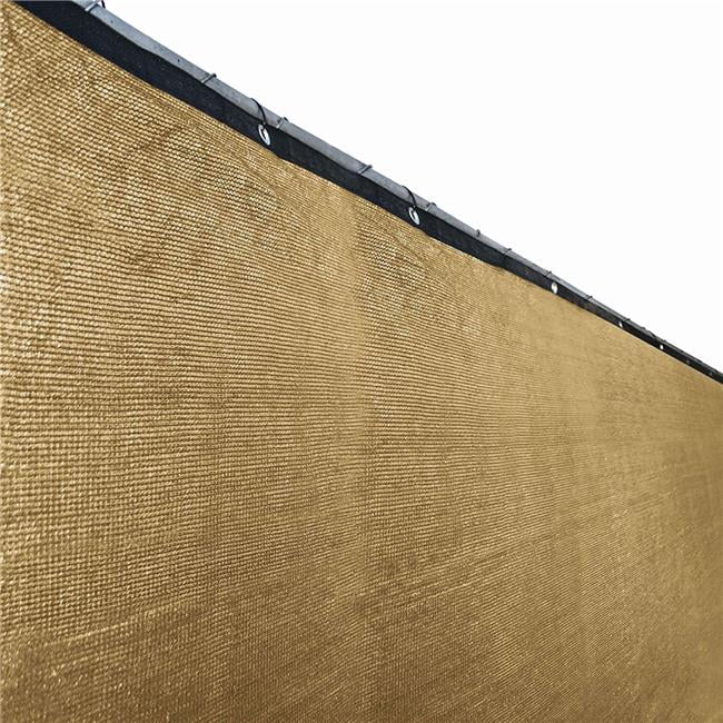 ALEKO Fence Privacy Screen Outdoor Backyard Fencing Windscreen Beige 5 x 50 Ft