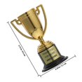 thumbnail image 2 of Milisten 3Ud Trofeos Minis Dorados De Plástico Para En Competiciones Y Eventos Festivos, 2 of 8