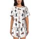 thumbnail image 1 of Balery Yoga Labrador Retriever Conjunto de Pijama para Mujer con Estampado, Dos Piezas de Manga Corta y Shorts, Ropa de Dormir Suave con Cuello Redondo y Bolsillos-3X-Large, 1 of 6