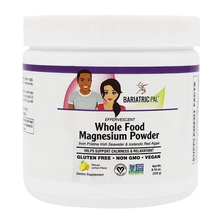 Magnesium Powder - Certified Organic Whole Food & Certified Vegan! (70 Servings) by BariatricPal