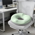 thumbnail image 1 of Stress-Relieving Thickened Chair Cushion Soft Memorys Foam Seat Cushion For Office Chair Kitchen Dining Desk Wheelchair Non-Slide Bottom Round Pad, 1 of 6