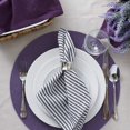 thumbnail image 4 of Design Imports Set de Table Tissé en Polypropylène Rond Aubergine Set de 6, 4 of 8