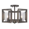 thumbnail image 2 of Golden Lighting Marco 4-light Flush Mount in Gunmetal Bronze, 2 of 3