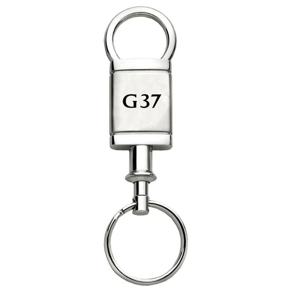 Infiniti G37 Satin Chrome Valet Key Chain (Silver)