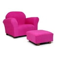 thumbnail image 2 of Fantasy Furniture CR33 Fantasy Furniture Roundy Chair Microsuede Hot Pink with ottoman, 2 of 11