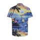 thumbnail image 5 of Blusa y camisa de franela de manga corta con cuello vuelto para hombre, camisa/top de franela de manga corta con estampado hawaiano, camisa deportiva informal de franela para hombre, blusa para hombre, 5 of 5