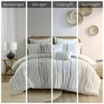 thumbnail image 6 of INK+IVY Adult Imani Geometric Full/Queen Cotton Comforter Set, 3-Piece - Ivory and Off-White, 6 of 7