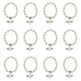 thumbnail image 1 of 12pcs Children Baptism Bracelets Rosary Beads Crucifix Cross Hand Chains (White), 1 of 4