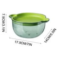thumbnail image 3 of Large Kitchen Strainer Colander Set, Double-layer Plastic Vegetable Washing Basket with Detachable Bowls, Non-slip & Dishwasher Safe for Easy Draining and Cleaning, Ideal for Washing Fruits,, 3 of 4