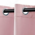 thumbnail image 2 of Bkue Nile Mills Modern, Classic Solid Semi Blackout Curtains, Set of 2, 42" x 96", Mauve Chalk, 2 of 8