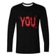 thumbnail image 4 of Amzcrzy - Sudadera Para Hombre, Estilo Casual, Con Estampado De Moda, Manga Larga Y Cuello Redondo, Color Negro, Talla 5Xl, 4 of 5