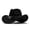 Black - M, variant on Western Denim Curved Top Hat Woolen Big Brimmed Hat Style British Jazz Hat Cozy Navy - M