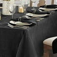thumbnail image 3 of Caiden Elegance Damask Tablecloth - 60" x 102" - Black - Elrene Home Fashions, 3 of 7