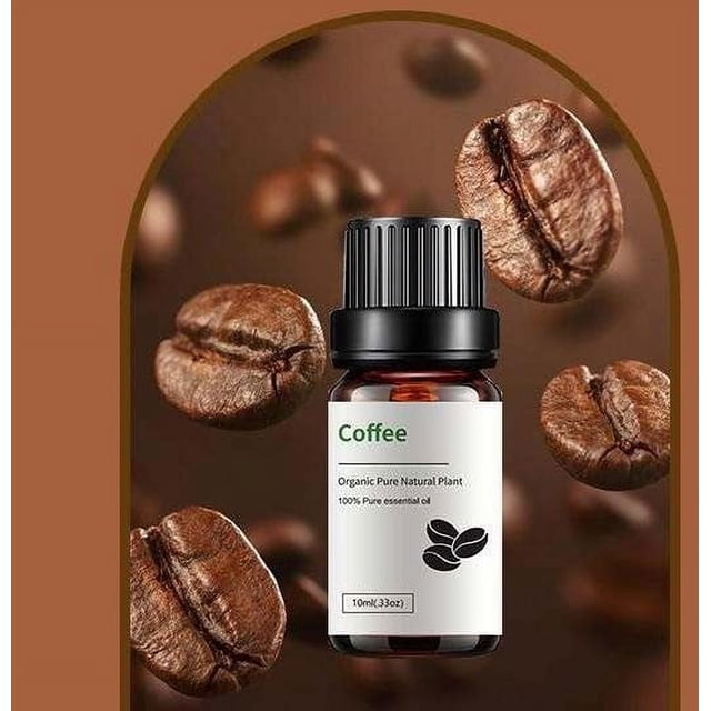 Fiudx Aceite de Café, Aromaterapia para Aliviar La Fatiga, Aceite Esencial para Favorecer La Respiración, Favorece La Circulación y El Metabolismo, Perfumes Naturales y Fabricación de Velas, Bienesta