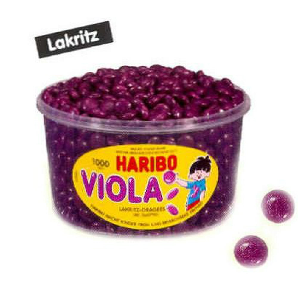 Haribo Viola Licorice, Tub