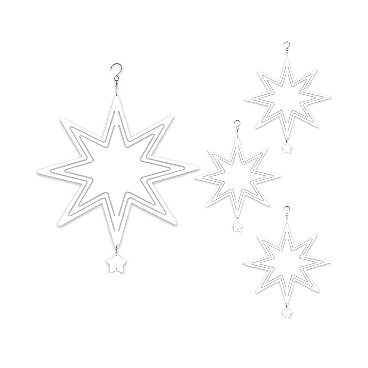 4 Pack 10 Inch Sublimation Wind Spinner Blanks 3D Hanging Wind Spinners