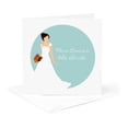 thumbnail image 5 of 3drose, Here Comes the Bride - Brunette Blue, 12 Greeting Cards with Envelopes, 5 of 7