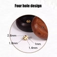 thumbnail image 4 of YOHAVEN Wooden Incense Stick Tray, Four-Hole Ash Holder, 5.9 × 2.3 Cm Compact Design For Stick Incense, Natural Wood Finish For Meditation Space, Yoga Corner, Tea Room, Gift For Calm Atmosphere, 4 of 6
