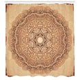 thumbnail image 3 of Ambesonne Brown Mandala Shower Curtain, Vintage Ethnic, 69"Wx75"L, Brown Ginger Beige, 3 of 3