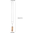 thumbnail image 2 of 6 Brochettes en Acier Inoxydable Fourchette BBQ Manche en Bois en Forme de U Aiguille de Rôtissage Brochettes, 2 of 5