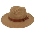 thumbnail image 5 of Panama Hat Straw Weaving Folding Men Women Anti Sun Waterproof Travel Cap for Beach, 5 of 8