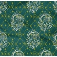thumbnail image 4 of oneOone Organic Cotton Poplin Twill Fabric Leaves & Floral Block Print Fabric By The Yard 42 Inch Wide, 4 of 4