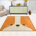 thumbnail image 3 of Ryvnso Cute Puppy Face Area Rug Floor Mats Non-Slip Home Carpet 63 x 48 inch, 3 of 7
