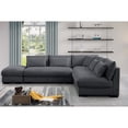 thumbnail image 2 of Corduroy 6 Seater Modern Sofa Couches with Ottoman, 2 of 5