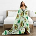 thumbnail image 5 of Yibo Avocado Blanket Gifts Lightweight Flannel for Kids Girls Adults Bed Sofa Couch, 5 of 6