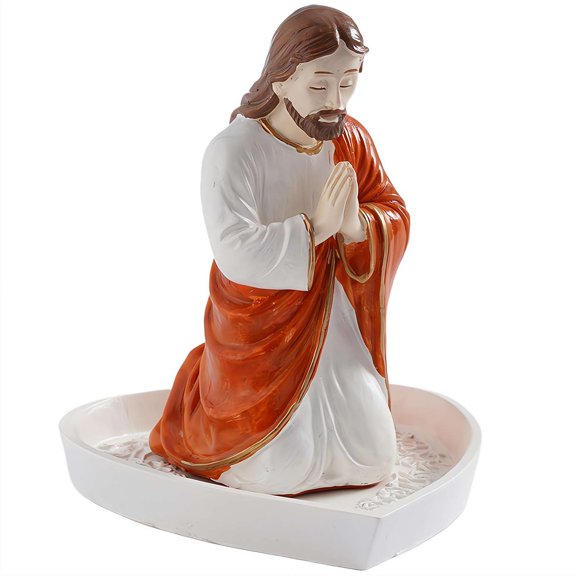 Virgin Mary Rosary Holder, Jesus Rosary Stand, Elegant Our Lady Prayer Rosary Holder, Catholic Rosarys Display Stand Christian Home Decor for Prayer Beads, Necklace, Rings