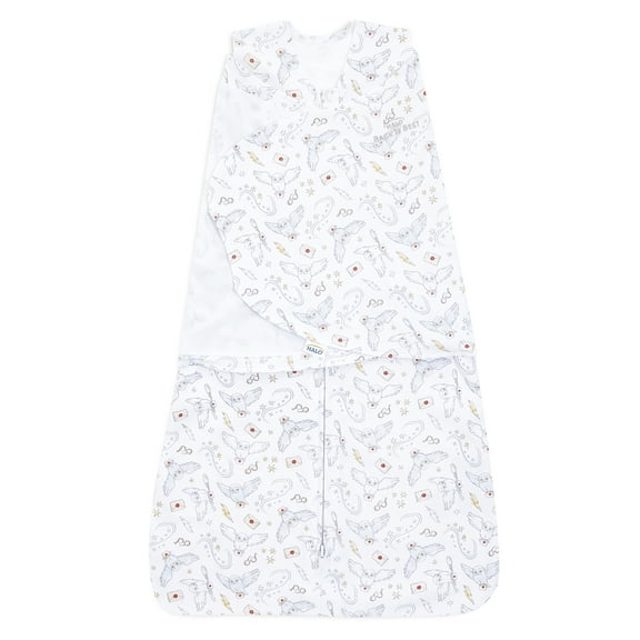 Harry Potter x HALO SleepSack Swaddle, 100% Cotton, Messenger, Unisex, Small, 3-6 Months