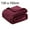 Burgundy, variant on Unique Bargains Soft Flannel Fleece Sofa Throw Blanket, 59" x 78", Dark Maroon