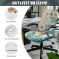 thumbnail image 6 of ZIATUBLES Desk Office Chair Cover Soft Universal Home Office Chair Slipcover Removable Washable Computer Rotating Chair Cover Stylish Chair Protector Covers, S, Butterfly Flower, 6 of 7