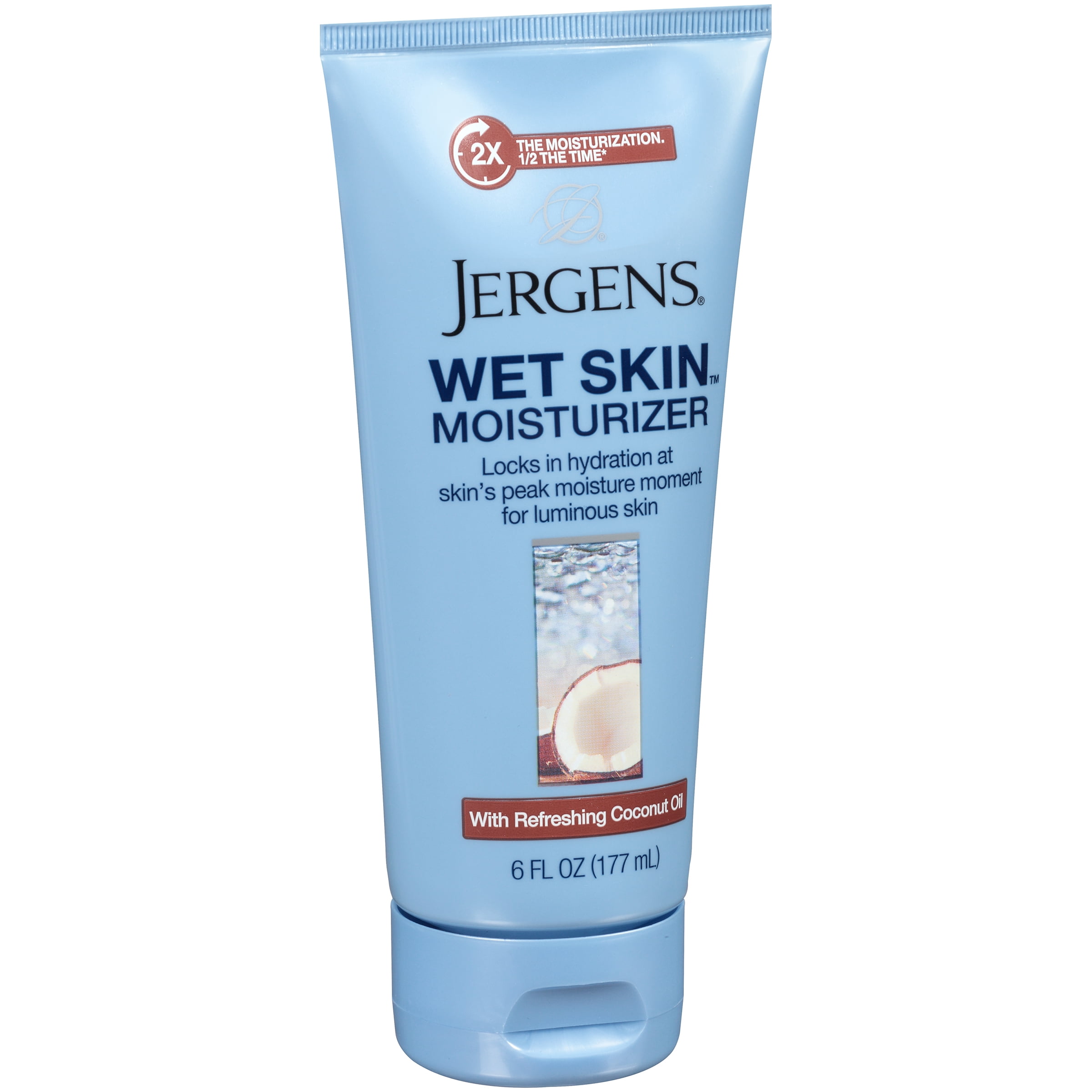Jergens Wet Skin Moisturizer, Coconut Oil, 6 Oz
