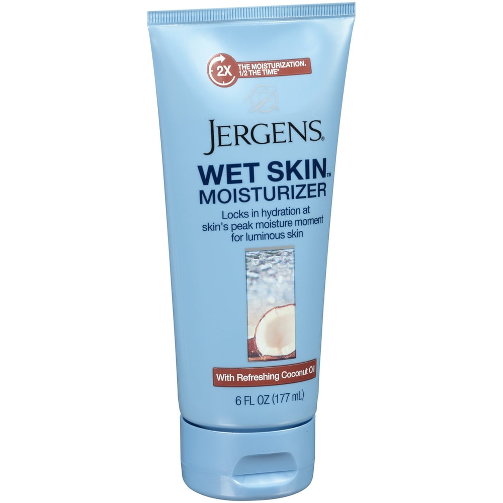 Jergens Wet Skin Moisturizer, Coconut Oil, 6 Oz