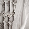 thumbnail image 5 of Lush Decor Ruffle Diamond Window Curtain Gray Set 54x84, 5 of 5