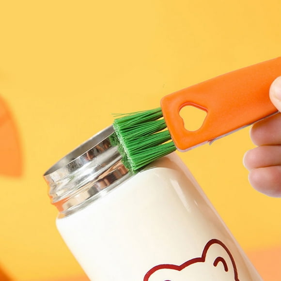 Mini cepillo de limpieza de tazas BuyWeek multifuncional Diseño de zanahoria