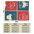 thumbnail image 4 of Vintage Game Theme Blanket, Fluffy Soft Cozy Blanket Flannel Plush Microfiber Couch Throw, Bedding, 40"x30", 4 of 7
