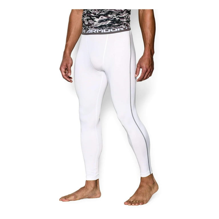 Under Armour Men's HeatGear Armour Compression Leggings (White