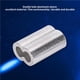 thumbnail image 2 of Speravity 28pcs 8 mm / 0.31 pulgadas Doble orificios Clip de aluminio Plata Aluminio Crimpado Bucle Cable Virola Alambre Crimpado Manga Doble orificios Herramientas y ferretería No.11 Speravity TO005652-11, 2 of 6