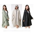 thumbnail image 3 of 1 Pcs Imperméable à Capuche pour Femmes Poncho Long Extérieur, 3 of 10